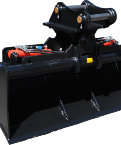 tilting grading bucket