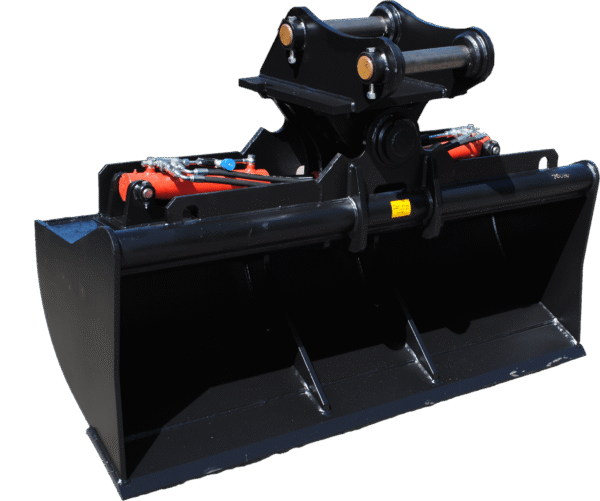 tilting grading bucket