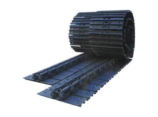 Hitachi EX60-3 Steel Track 450mm wide complete with bolt on rubber pads