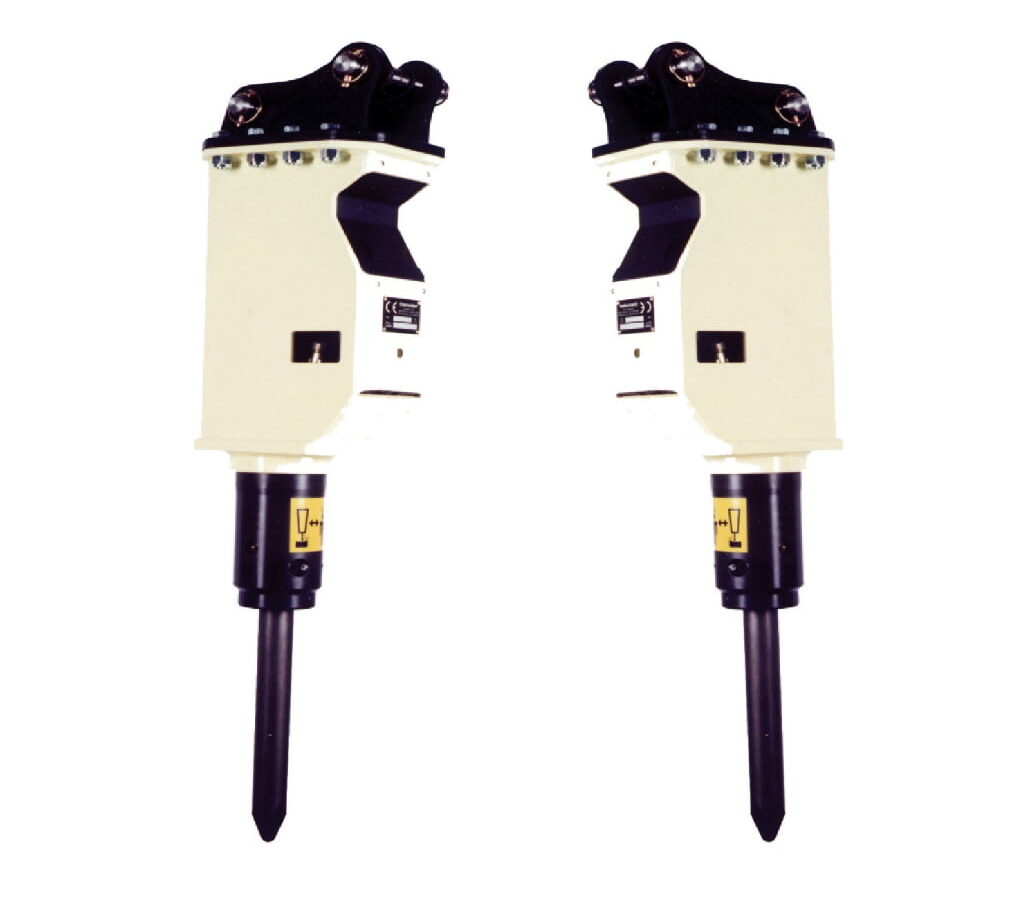 Demoter Hydraulic Mini Excavator Breaker / Pecker 1.8 - 2.8 Tonne