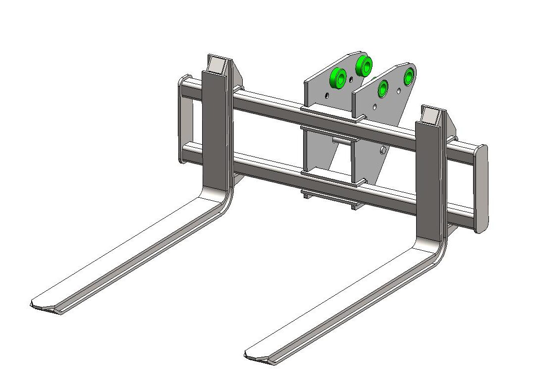 Pallet Forks & Frame - 3.9 ton - 5.5 ton Digger Excavator