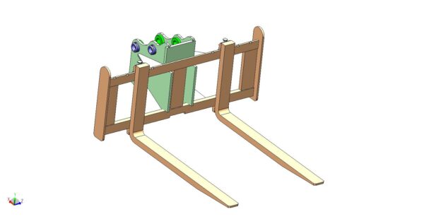 Pallet Forks & Frame - 5.6 ton - 8 ton Digger Excavator - Image 5