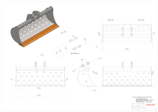 0.75T Micro Digger Riddle Sorting Bucket - Image 6