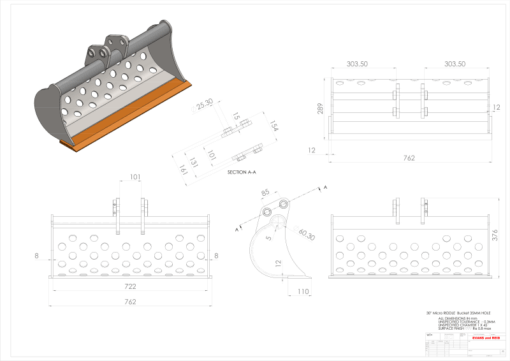 0.75T Micro Digger Riddle Sorting Bucket - Image 4