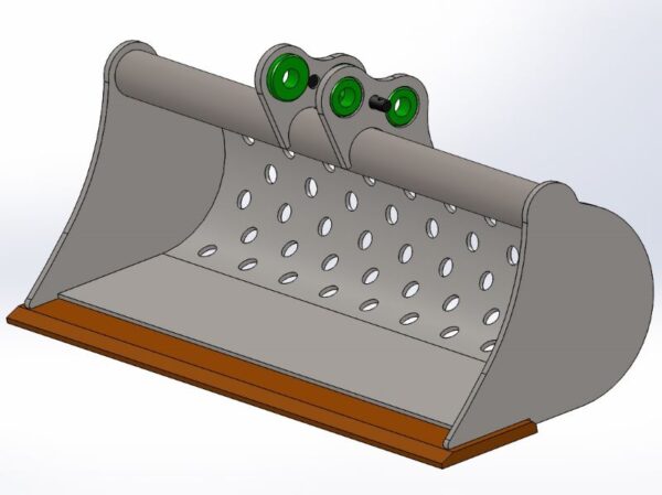1.5T to 1.8T Mini Digger Lightweight Riddle Sorting Bucket - Image 2