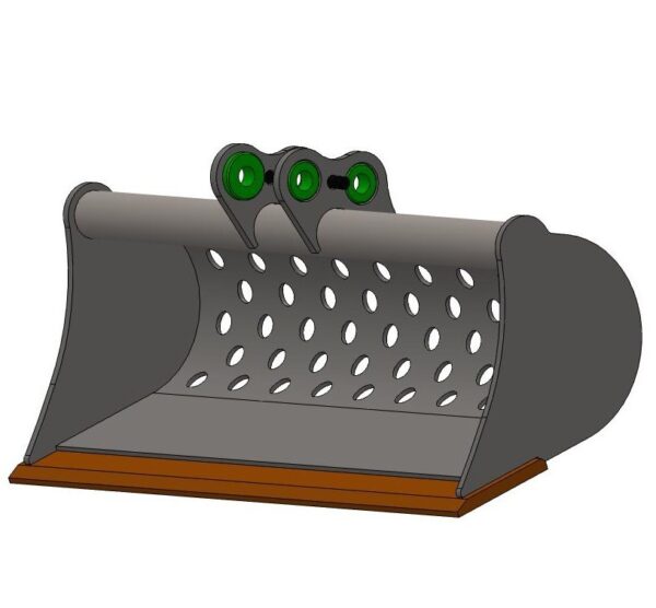 1.5T to 1.8T Mini Digger Lightweight Riddle Sorting Bucket - Image 3