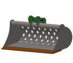 1.5T to 1.8T Mini Digger Lightweight Riddle Sorting Bucket