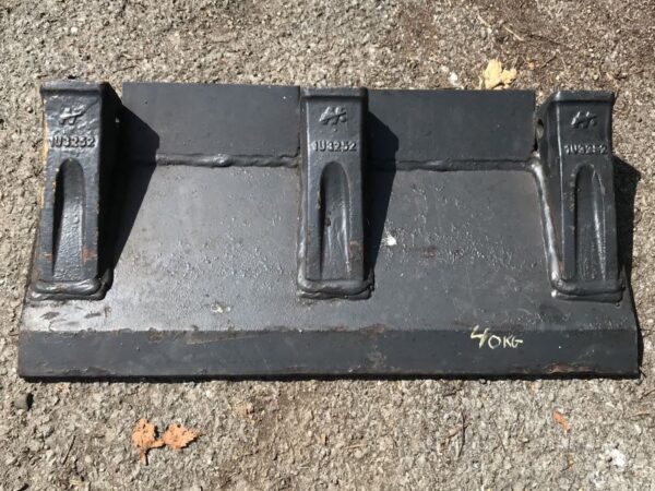 24" / 600mm Planer Cutting Edge - welded under CAT 205 Teeth - Image 2